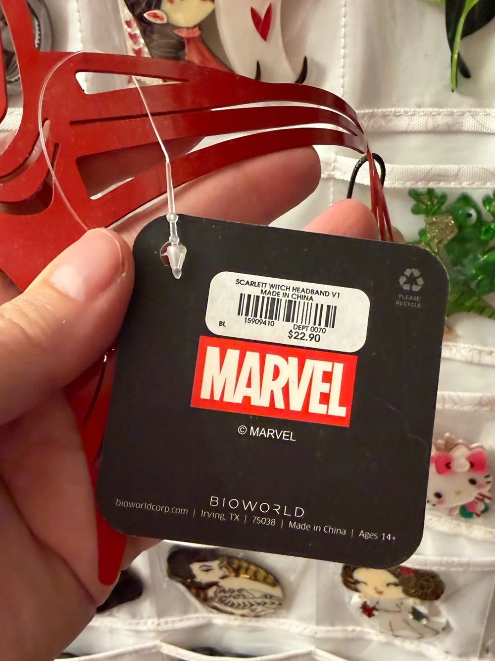 💕2/$44💕NWT Marvel WandaVision Scarlet Witch Headband